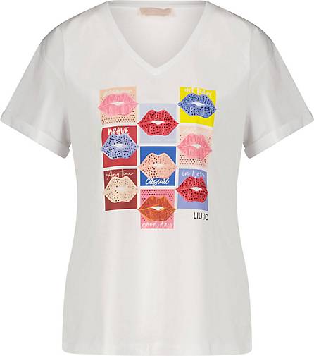 Liu Jo Damen T-Shirt MODA LIPS