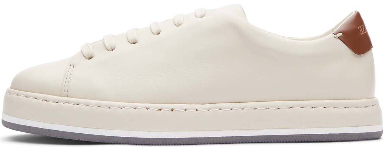 Lottusse Sneaker Aus Weichem Lammleder In Cremeweiß