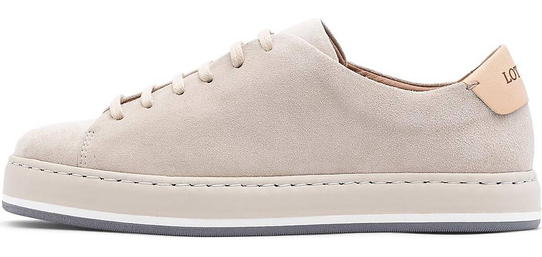Lottusse Sneaker Aus Weichem Lammleder In Cremeweiß