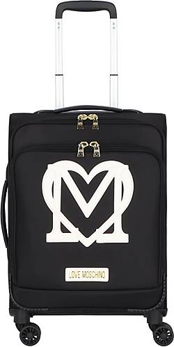 Love Moschino Love Embroidery 4 Rollen Kabinentrolley 55 cm Love Moschino Love Embroidery 4 Rollen Kabinentrolley 55 cm