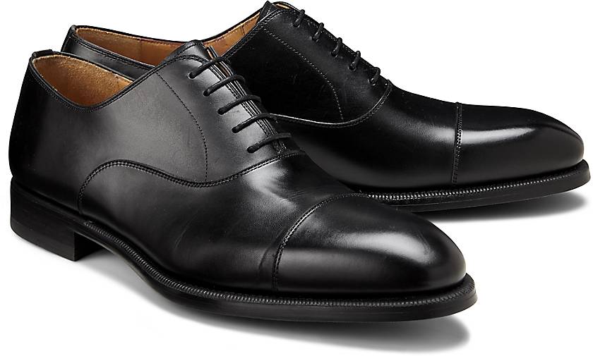 CafeNoir Leder Schnürschuh in Schwarz für Herren Herren Schuhe Schnürschuhe Oxford Schuhe 