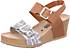MEPHISTO Lissandra Camel (braun) - elegante Sandale - Damenschuhe Sandalette / Sling, Braun, leder