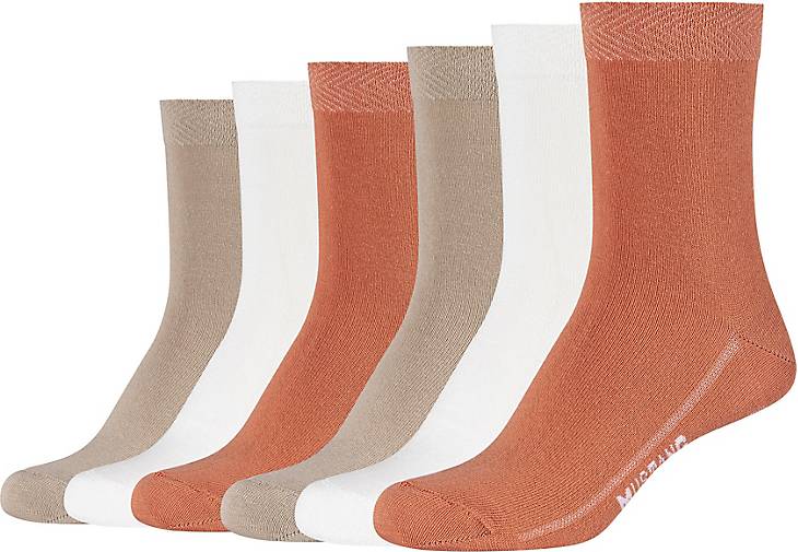 MUSTANG Socken 6er Pack True Denim Organic Cotton aus hochwertiger Bio-Baumwolle