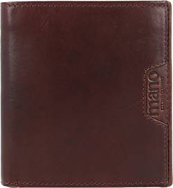 Mano, Don Marco Geldbörse Leder 9 Cm in mittelbraun, Geldbörsen für Herren