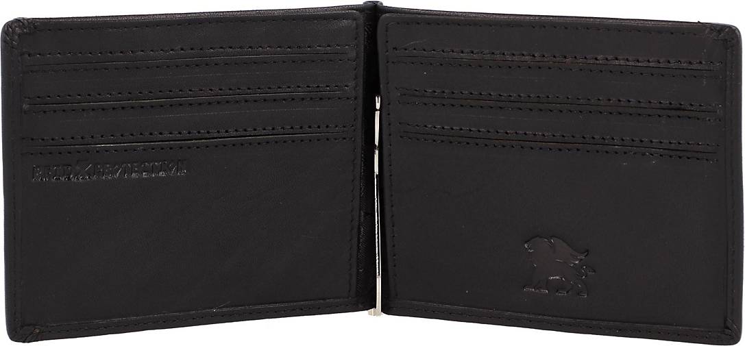 Mano Don Marco Geldbörse RFID Leder 11 cm mit Geldscheinklammer in schwarz  bestellen - 24867401
