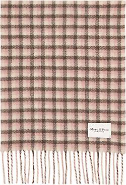 Marc O'Polo Jacquard-Karo-Schal mit Fransen aus recycelter Wolle Marc O'Polo Jacquard-Karo-Schal mit Fransen aus recycelter Wolle