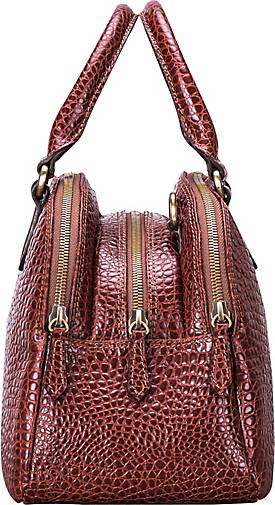 Maxwell-Scott LilianaS Croco - Damen Bowling Bag Handtasche in