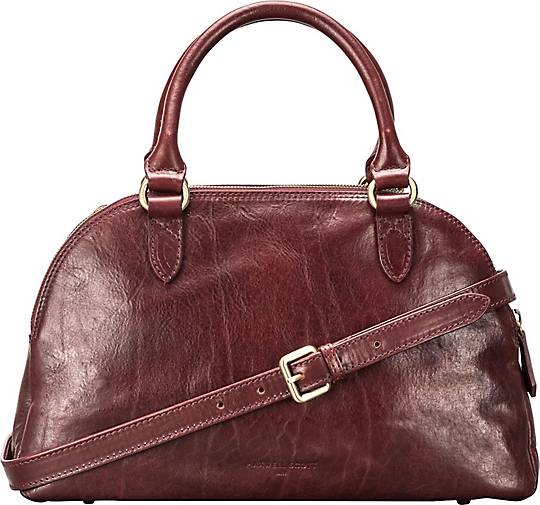 Maxwell-Scott LilianaS - Damen Leder Bowling Bag Handtasche in rot