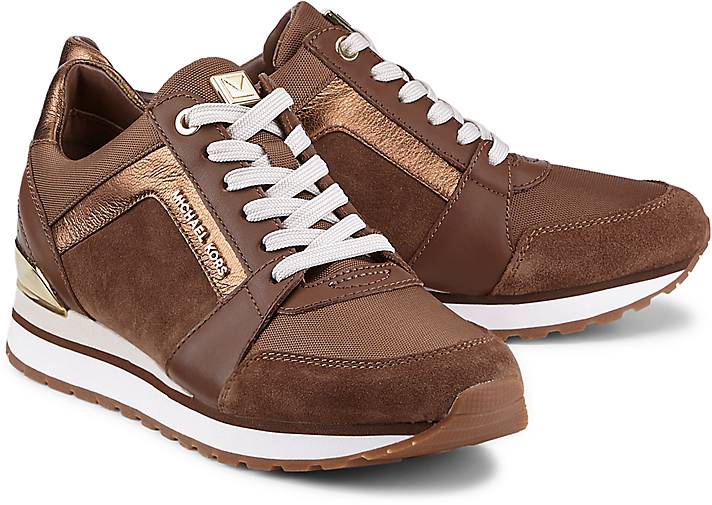 michael kors billie leather trainer
