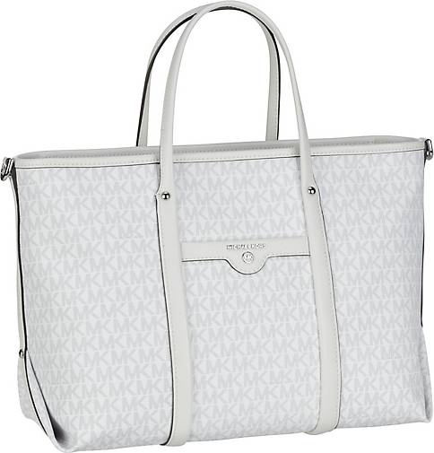 Michael Kors Handtasche Beck Medium Convertible Tote MK Signature in weiß  bestellen - 78107604