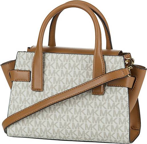 Michael Kors Handtasche Carmen XS Flap Messenger MK Signature in  dunkelbraun bestellen - 78106902