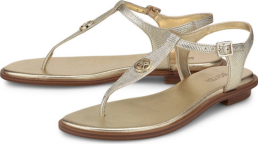 michael michael kors mallory leather thong sandals