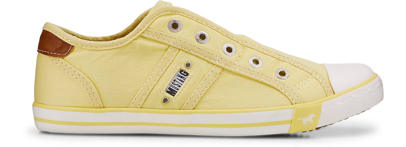 Mustang Canvas Sneaker in gelb hell kaufen | GÖRTZ Mustang Canvas Sneaker in gelb hell kaufen | GÖRTZ
