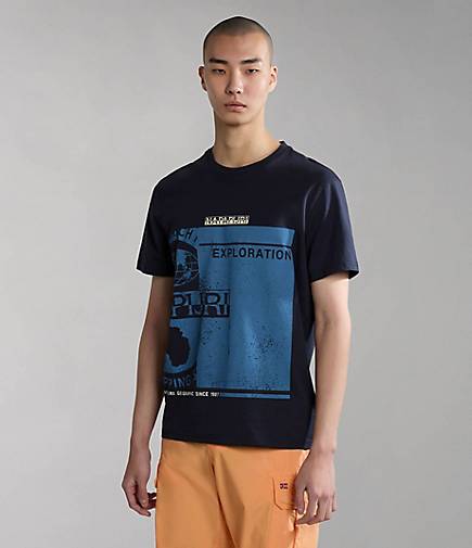 Napapijri Herren T-Shirt in dunkelblau bestellen - 13611503