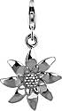 Nenalina Charm Anhänger Edelweiss Blume Wiesn 925 Sterling Silber