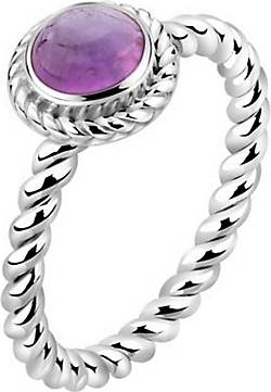 Nenalina Ring Amethyst Geburtsstein Februar Boho 925er Silber Violett Gortz 96373001