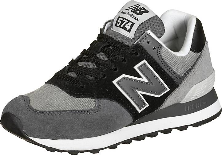 new balance wl574 w schuhe grau