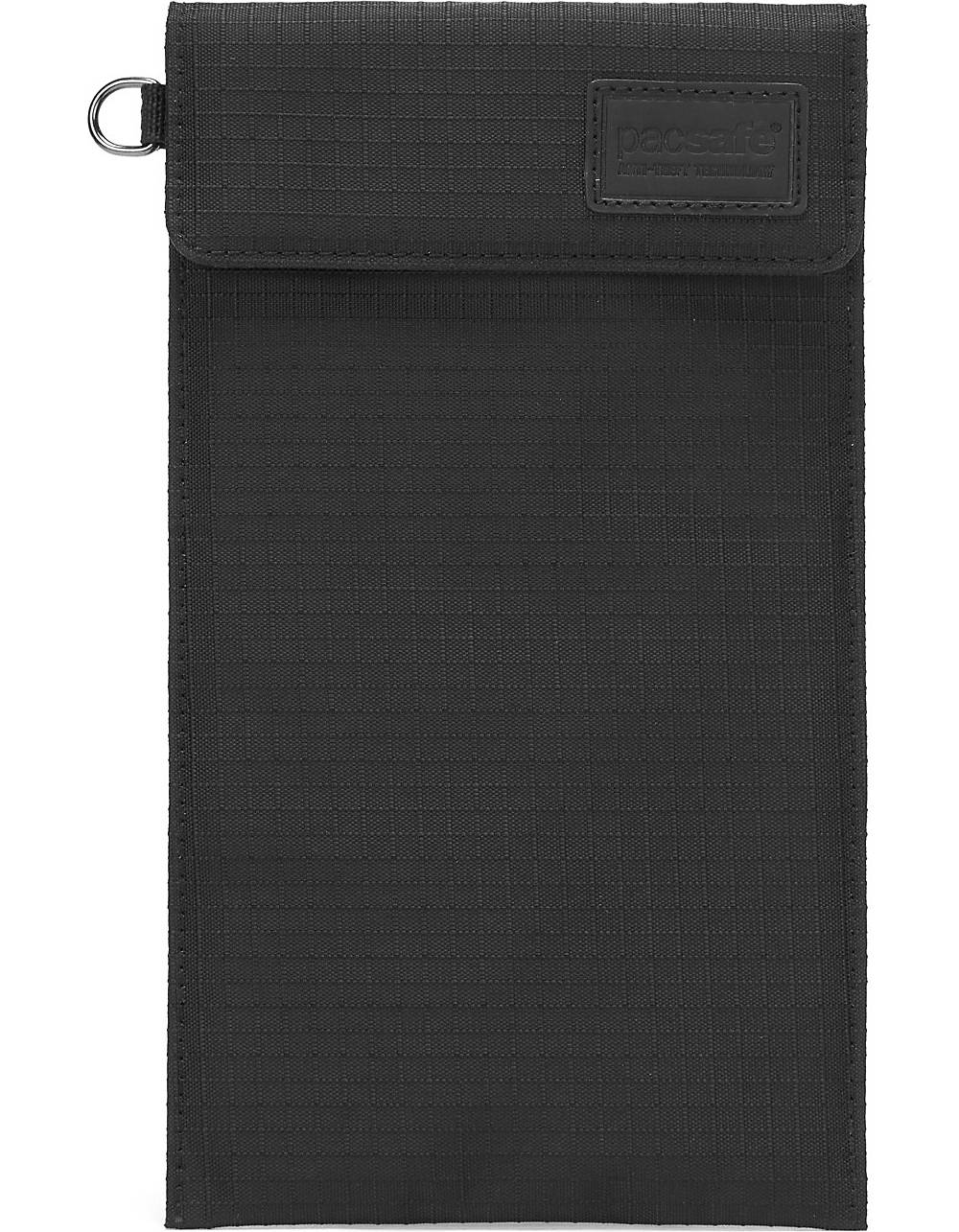 Pacsafe, Rfidsafe Silent Pocket Handytasche Rfid 12 Cm in schwarz, Handyhüllen & Zubehör für Damen