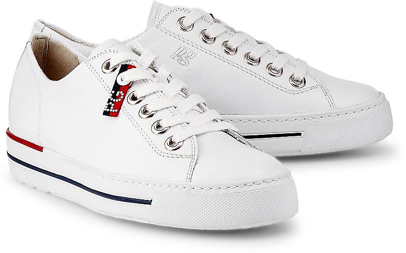 Keel Italiaans openbaar Paul Green Leder-Sneaker in weiß bestellen - 48392401