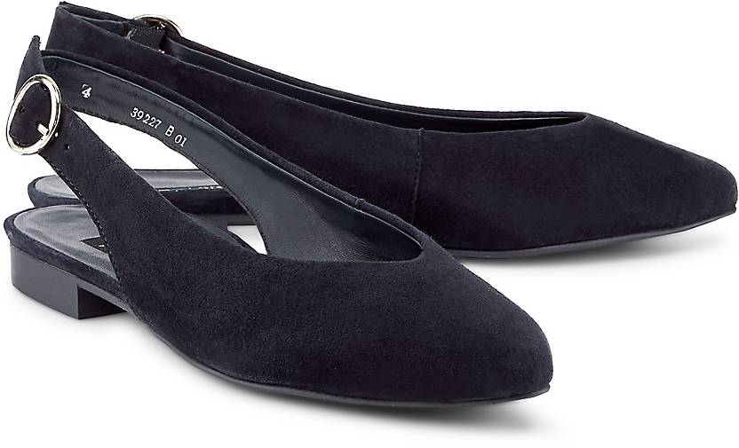 dunkel Damen Damen Sling Sling ballerina ballerina Blau qBwY4xva