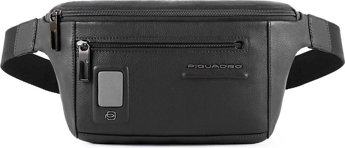 Piquadro Akron Gürteltasche Leder 30 cm Piquadro Akron Gürteltasche Leder 30 cm