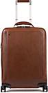 Piquadro Black Square 4-Rollen Kabinentrolley Leder 55 cm Laptopfach