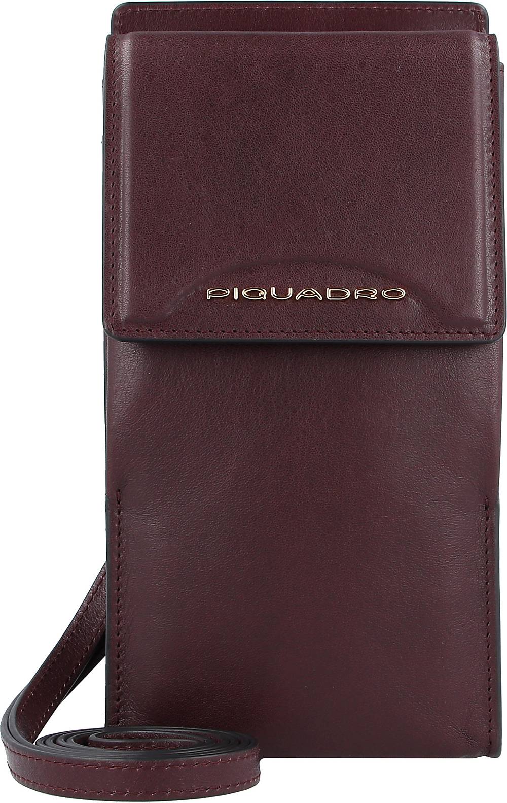 Piquadro, Gea Handytasche Leder 10,5 Cm in rot, Handyhüllen & Zubehör für Damen