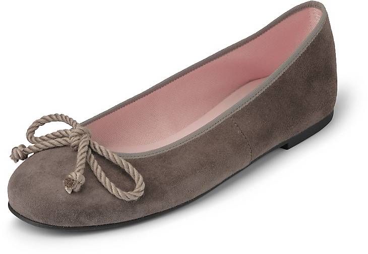 Pretty Ballerinas Nubuk-Ballerina taupe 