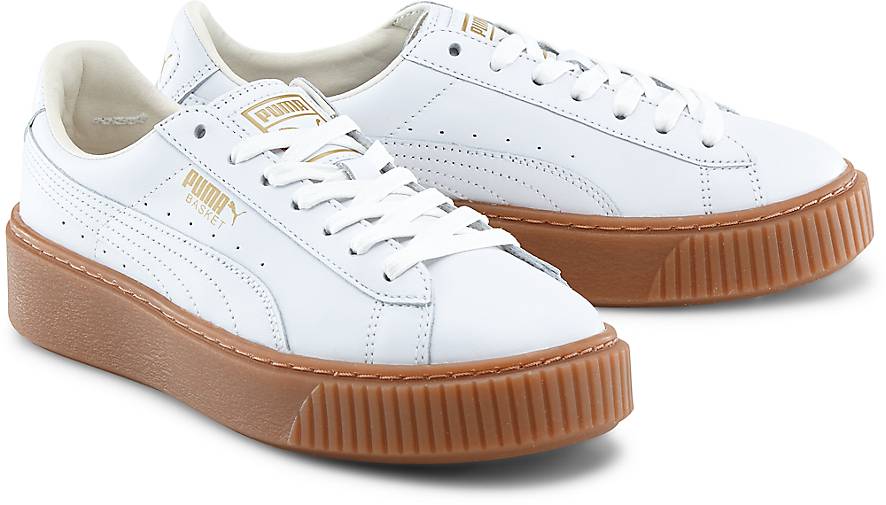 puma basket platform weiß puma basket platform weiß