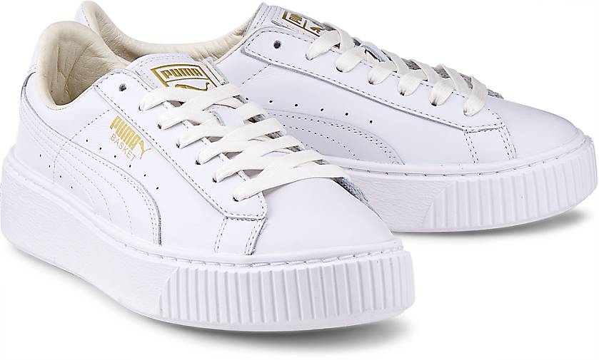 puma basket platform weiß puma basket platform weiß