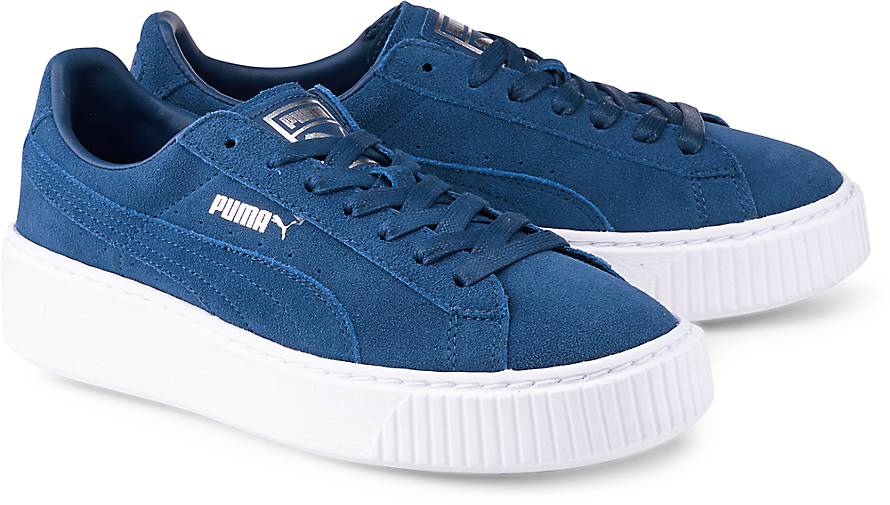 puma suede platform damen blau puma suede platform damen blau