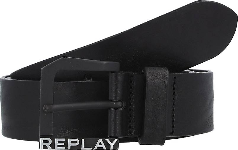 Replay Gürtel Leder in schwarz bestellen - 10634302