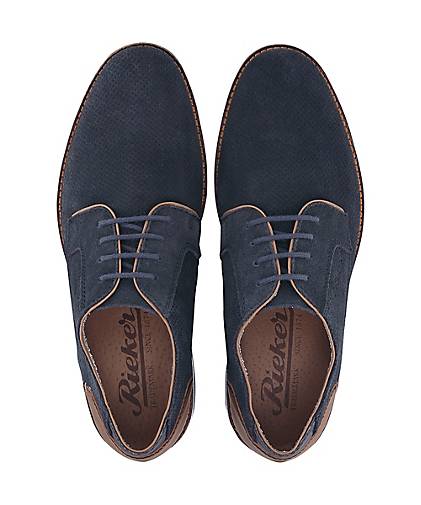 rieker, rieker Damen Schnürer Schnürschuhe, blau rieker, rieker Damen Schnürer Schnürschuhe, blau
