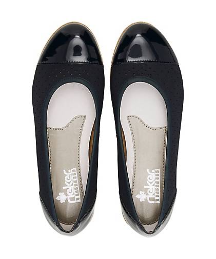 ballerina Blau Blau dunkel Komfort Komfort dunkel ballerina Damen Damen qwxEzUf