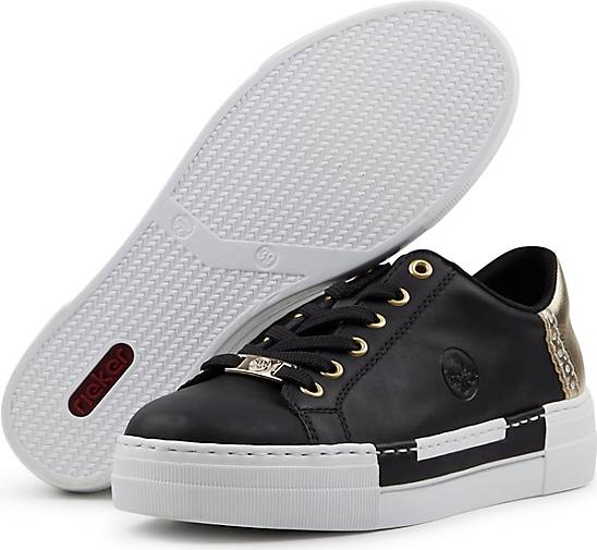 Rieker Kuka Rucksack In Schwarz - Praktischer Alltagsrucksack Mit Mehreren Fächern