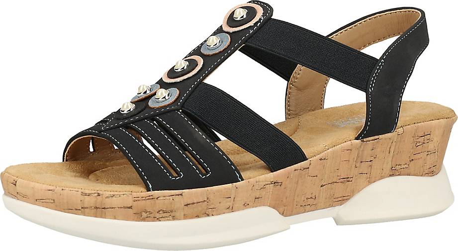 Rieker Sandalen dunkelblau | GÖRTZ 92219901 Rieker Sommer Pantolette bunt | GÖRTZ 31229901