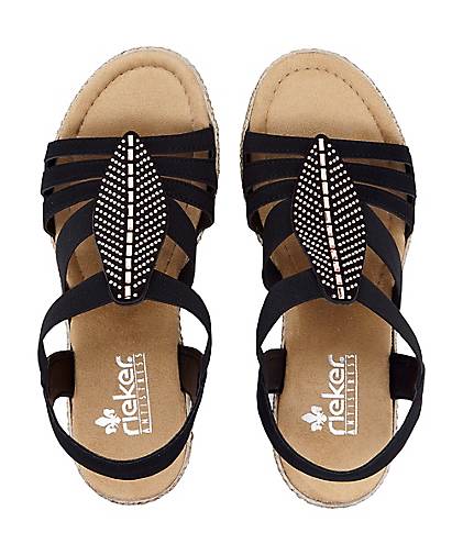 Rieker Sommer Sandalette schwarz | GÖRTZ 48279201 Rieker Sommer Sandalette dunkelblau | GÖRTZ 31229201