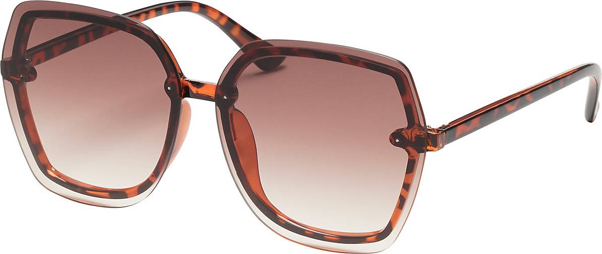SIX Schmetterling-Sonnenbrille in Schildplatt-Optik ' '
