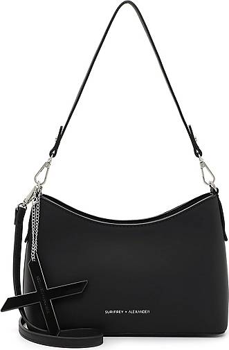 SURI FREY Umhängetasche Shopper SFY Buffey - Schwarze Schultertasche 37x33cm