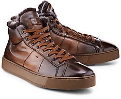Santoni Hi-Top Luxus-Sneaker Santoni Hi-Top Luxus-Sneaker