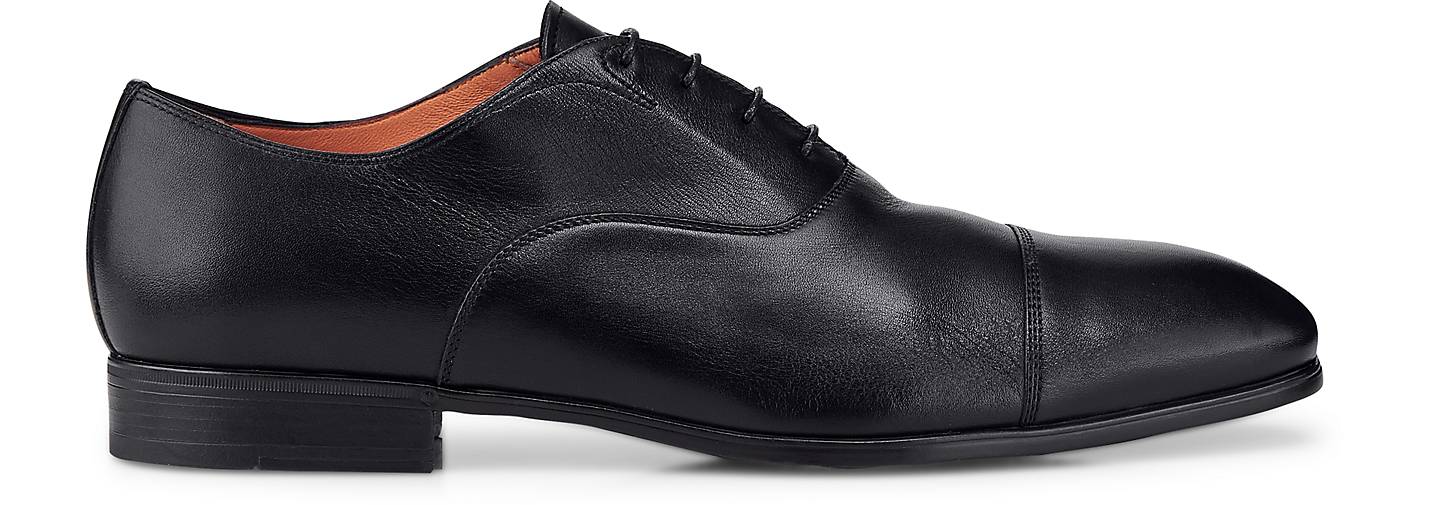 Santoni Schnürschuh in Schwarz für Herren Herren Schuhe Schnürschuhe Oxford Schuhe 