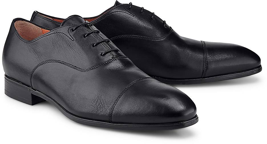 Santoni Schnürschuh in Schwarz für Herren Herren Schuhe Schnürschuhe Oxford Schuhe 