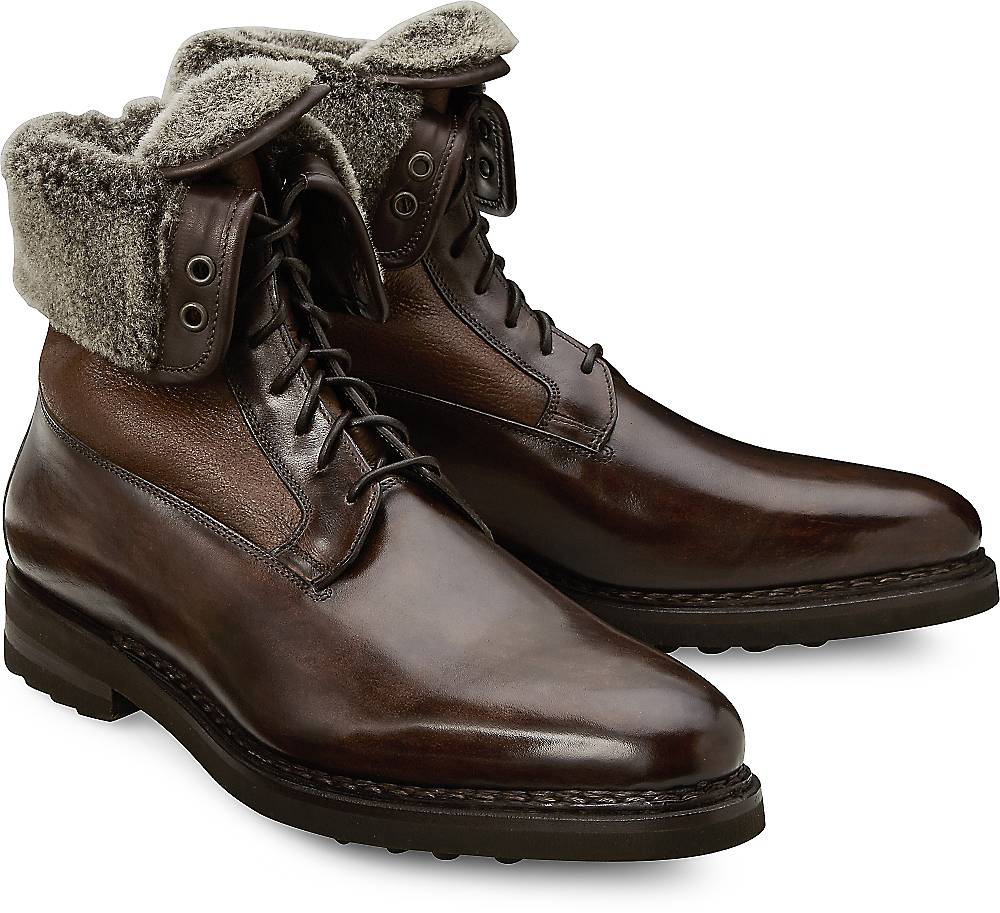 Santoni, Winter-Stiefel in braun, Stiefel für Herren Gr. 42