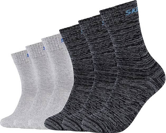 Skechers Socken 6er-Pack im praktischen 6er Pack in dunkelgrau bestellen -  75609610