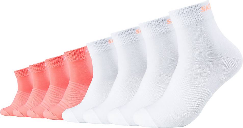 Skechers Socken im 8er-Pack mit koralle bestellen schickem - Markenschriftzug in 76074709