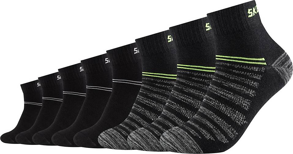 Socken Skechers bestellen 76074711 schickem im schwarz 8er-Pack mit in Markenschriftzug -