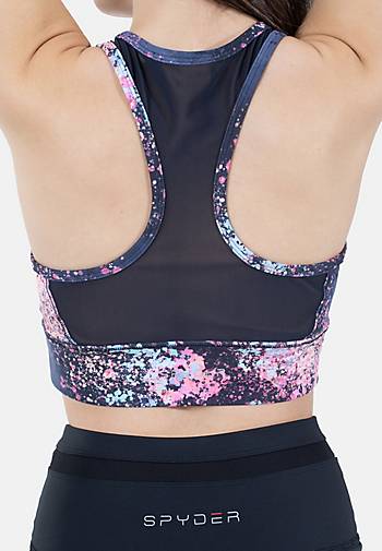 Spyder Racerback Sports Bra with removeable cups - Printed in bunt  bestellen - 79541702