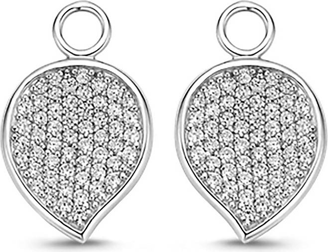 LÖB Paar Ohrstecker 925 Silber Ohrringe Zirkonia Stein Solitär Rund