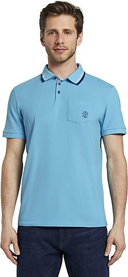 TOM TAILOR Poloshirt kurzarm - 75098101 in blau bestellen