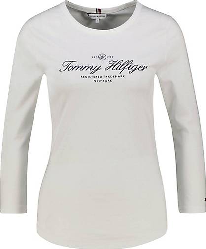 TOMMY HILFIGER Damen Langarmshirt in weiß bestellen - 15248302